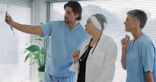 Medical professionals at work