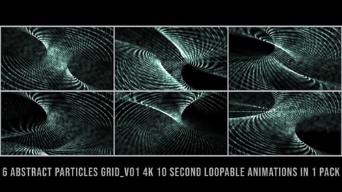 Abstrakte Partikel Grid Pack Grau V01
