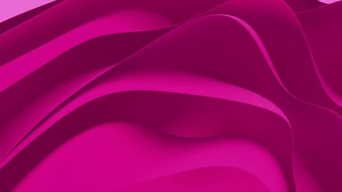 Smooth Fluid Waves Pink Abstract Motion Background