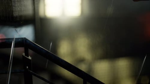 Cinematic Rain Overlay with Bokeh Window Lights
