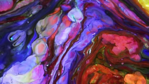 Color Explosion Abstract Art Painting
