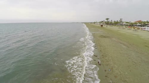 Amazing View on Mediterranean Sea and Beach, Coastline in Cyprus, Tourism