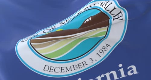 Moreno Valley City Flag Waving Loop