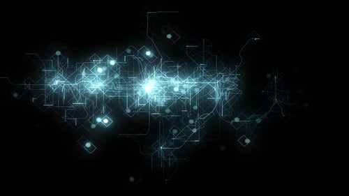 Glowing Digital Network Connection Background