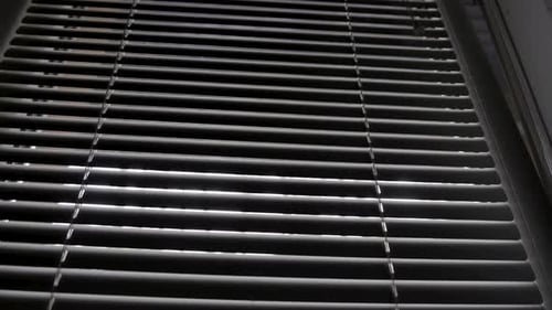 Close Up of Window Blinds in House