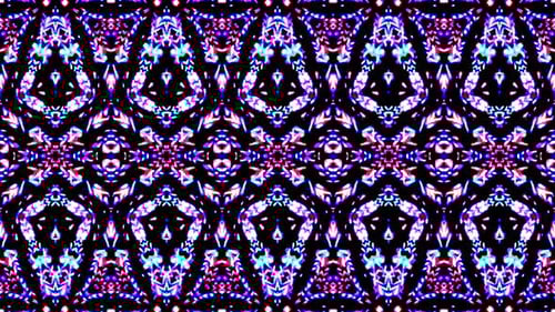 Vibrant Abstract Kaleidoscope Pattern Loop