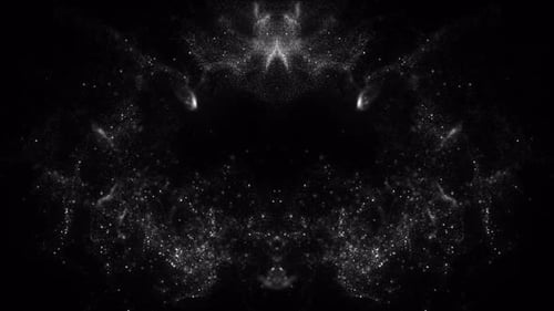 Abstract Glowing Dust Particles Loop Background
