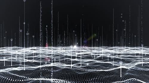 Abstract Futuristic Digital Grid Network Background