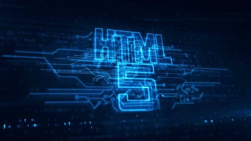 HTML5 symbol abstract loopable animation