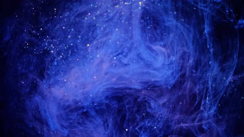 Glitzernder blauer Partik