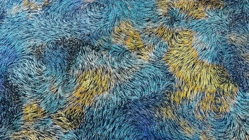 Abstract flowing lines