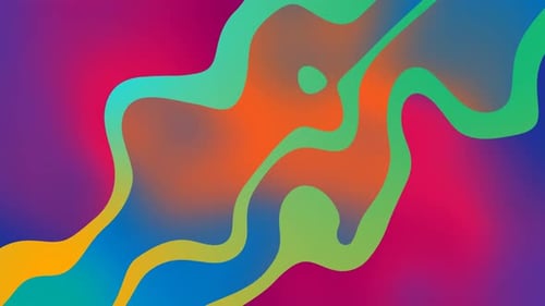 Vibrant Fluid Abstract Waves Dynamic Background Animation