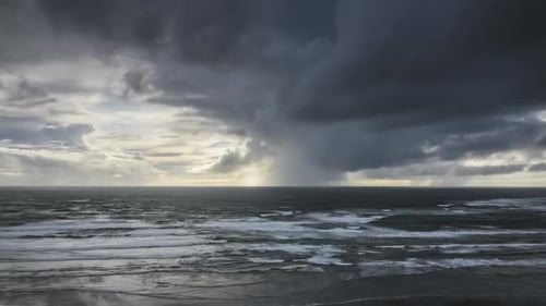 Regenwetter am Meer, Zeitraffer