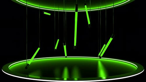 Green Abstract Lights