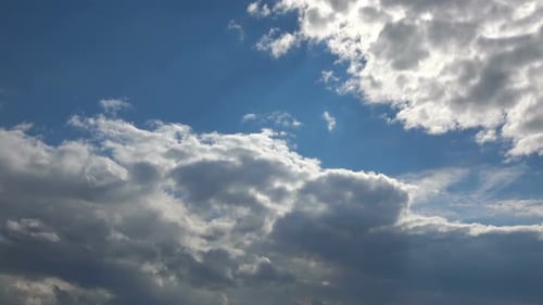 Softly Grey Clouds And Blue Sunny