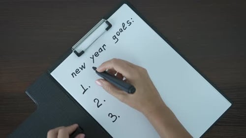 New Year goals.