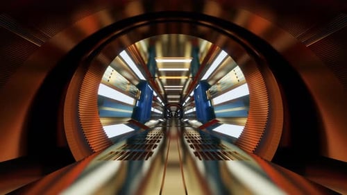 3D rendered visualization of futuristic interior