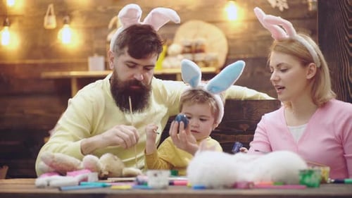 Easter Family with Rabbit Ears