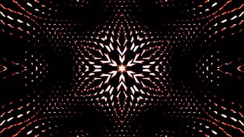 Abstract Glittering Star Particle Tunnel Background Animation