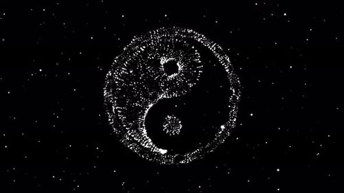 Trapcode Form Yin-Yang Schwarz und Weiß Ver. 2