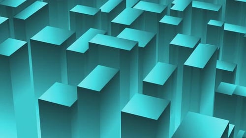 Abstract Geometric Cubes Wave Seamless Looping Background