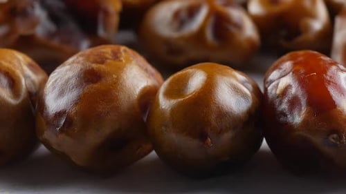Dried dates (fruits of date palm Phoenix dactylifera).