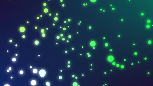 Graphiques animés d'arrière-plan, particule colorée animée