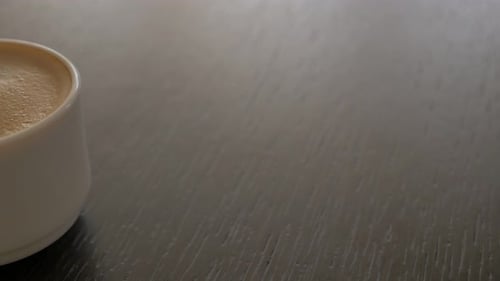 Coffee Cup on Dark Table