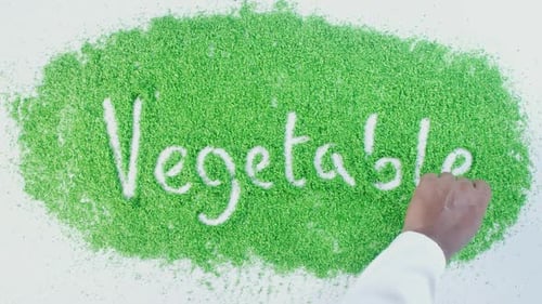 Green Writing Vegetables