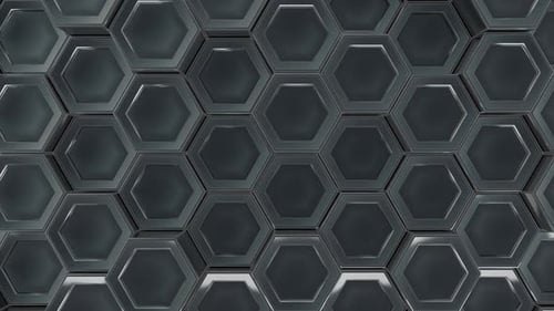 Metall Hexagons Hintergrund