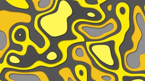 Topography Style Background Yellow Gray