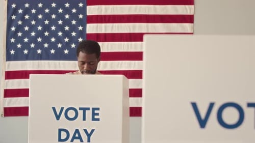 Young Adult Votes on Election Day