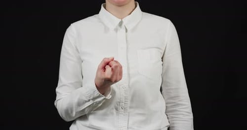 Person Waving Finger, Motioning Someone to Come Here