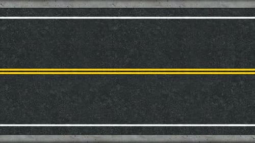 Animation asphalt road looping