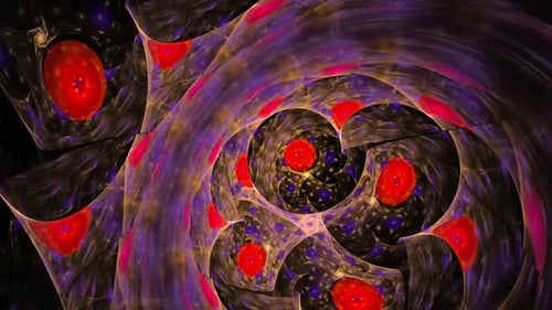 Dynamic Abstract Fractal Swirls Loopable Background