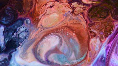 Diffusion de peinture alimentaire abstraite Art 26