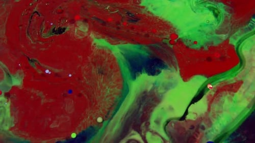Vibrant Abstract Liquid Paint Art in Motion