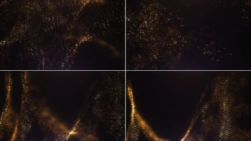 Gold Glitter Particles Pack