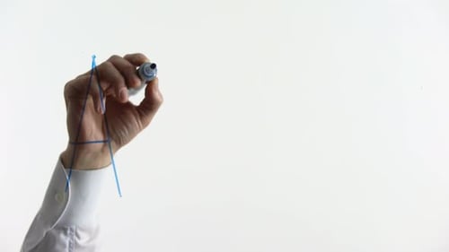 Hand Writes 'Affiliate' on Transparent Surface