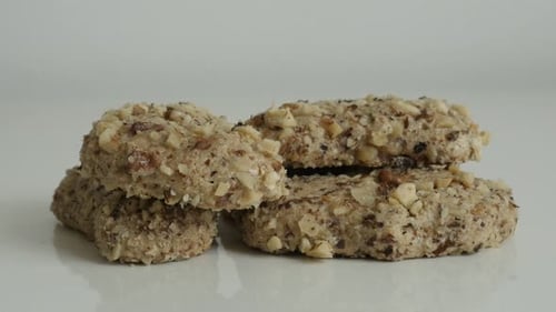 Delicious Stack of Homemade Nut Cookies