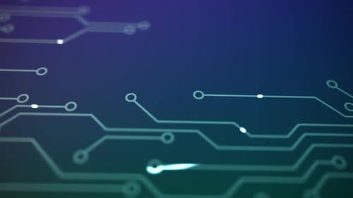 Création de voies de circuits imprimés, communication numérique conceptuelle ou réseau.