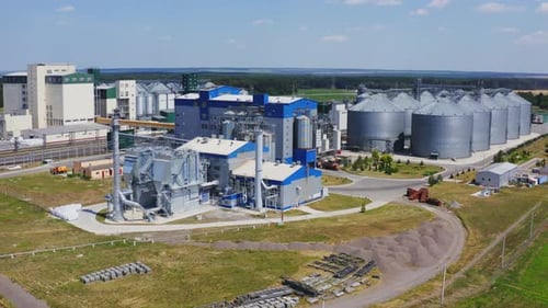 Exterior of agriculture plant