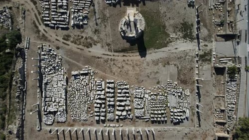 The View of the Ancient Theater Most of Which Has Survived