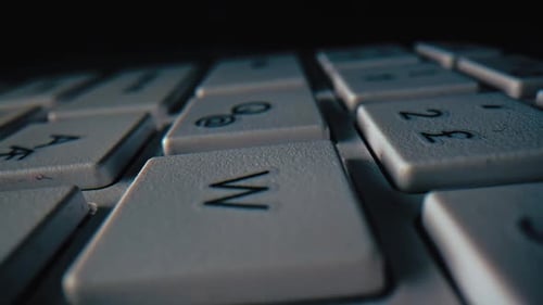 Close Up of Computer Keyboard Keys
