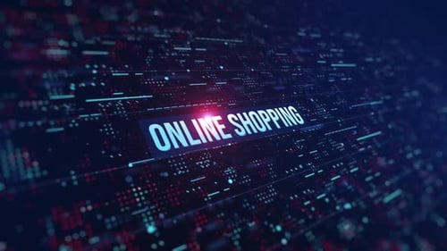 Online Shopping Digital Background