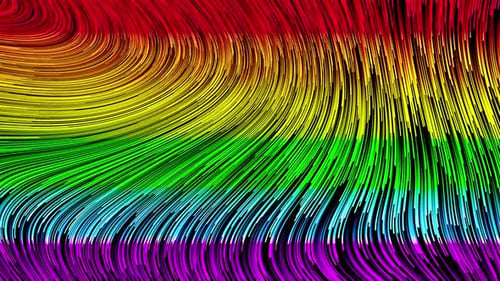 Pride Colored Wave Texture Background Loop 4K