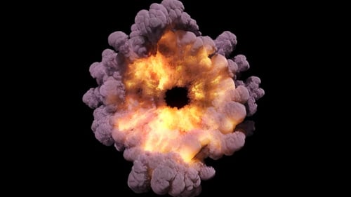 Dynamic Color Smoke Burst Transition Effect