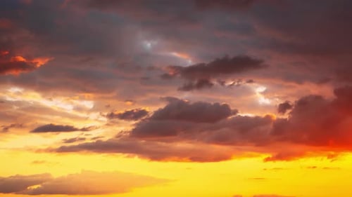 Sunset Copy Space Sunset Cloudy Sky With Evening Clouds Natural Background Dramatic Sky