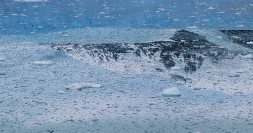 Mountain reflected in water
