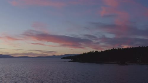 4K Sunset At The Lake